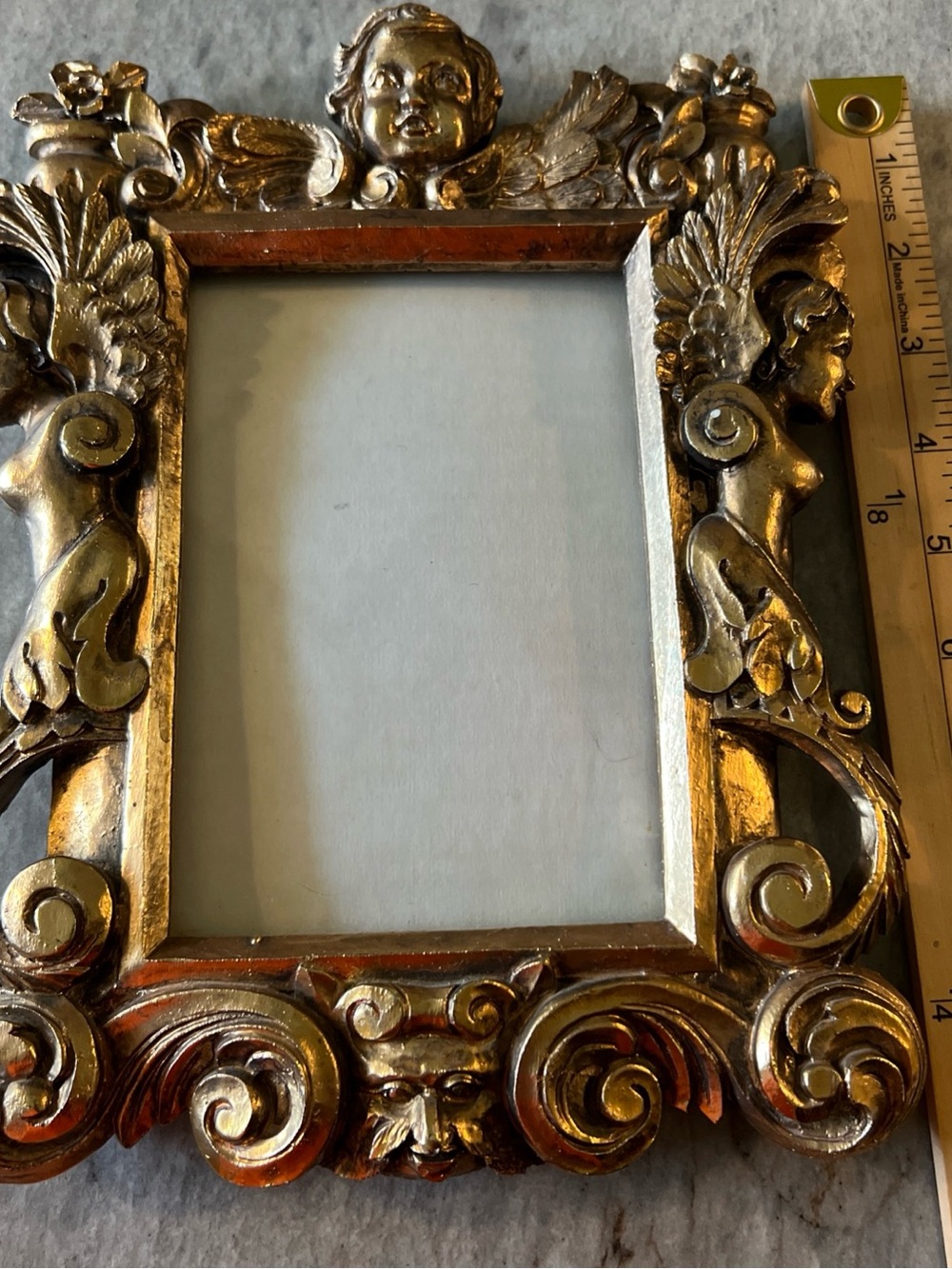 Source Unknown Ornate Gold Cherub Picture Frame - Picture 4 of 10